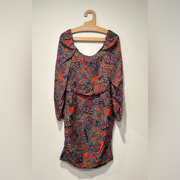 VERONICA BEARD
Bellino printed silk-blend jacquard mini dress. size 10 - Picture 10 of 12